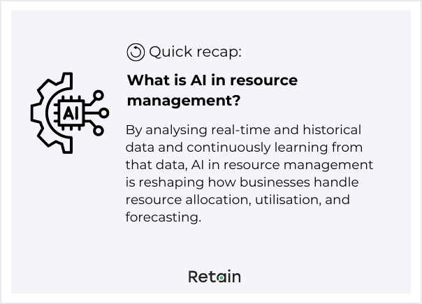 what is AI in resource management?