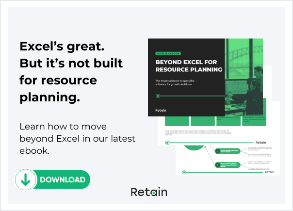 Move from Excel to resource planning software ebook
