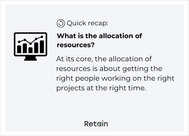 What is the allocation of resources? 