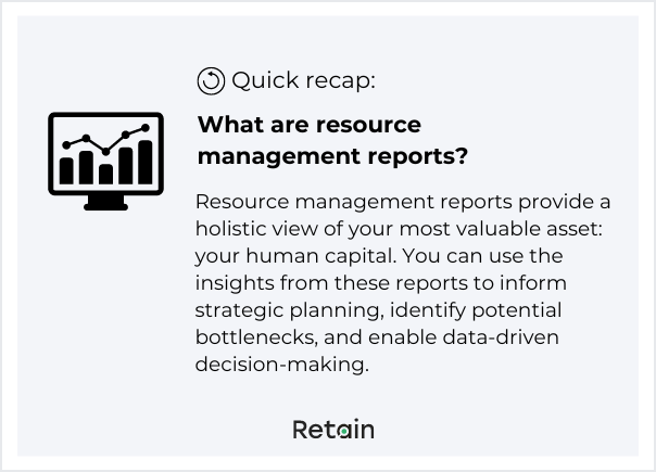 What are resource management reports?